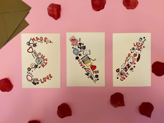 Een pad vol liefde - set van 3 kaarten